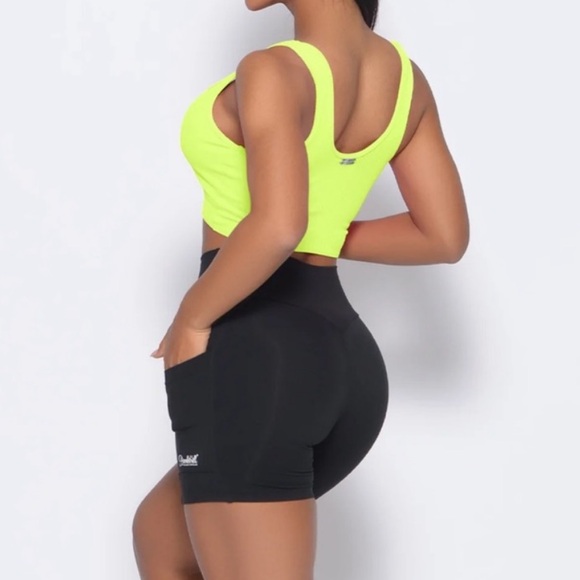 Bombshell neon green henley tank - Picture 3 of 4